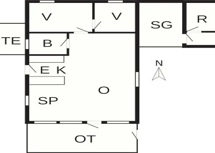 6 Person In Hvide Sande-by Traum Casa de Férias